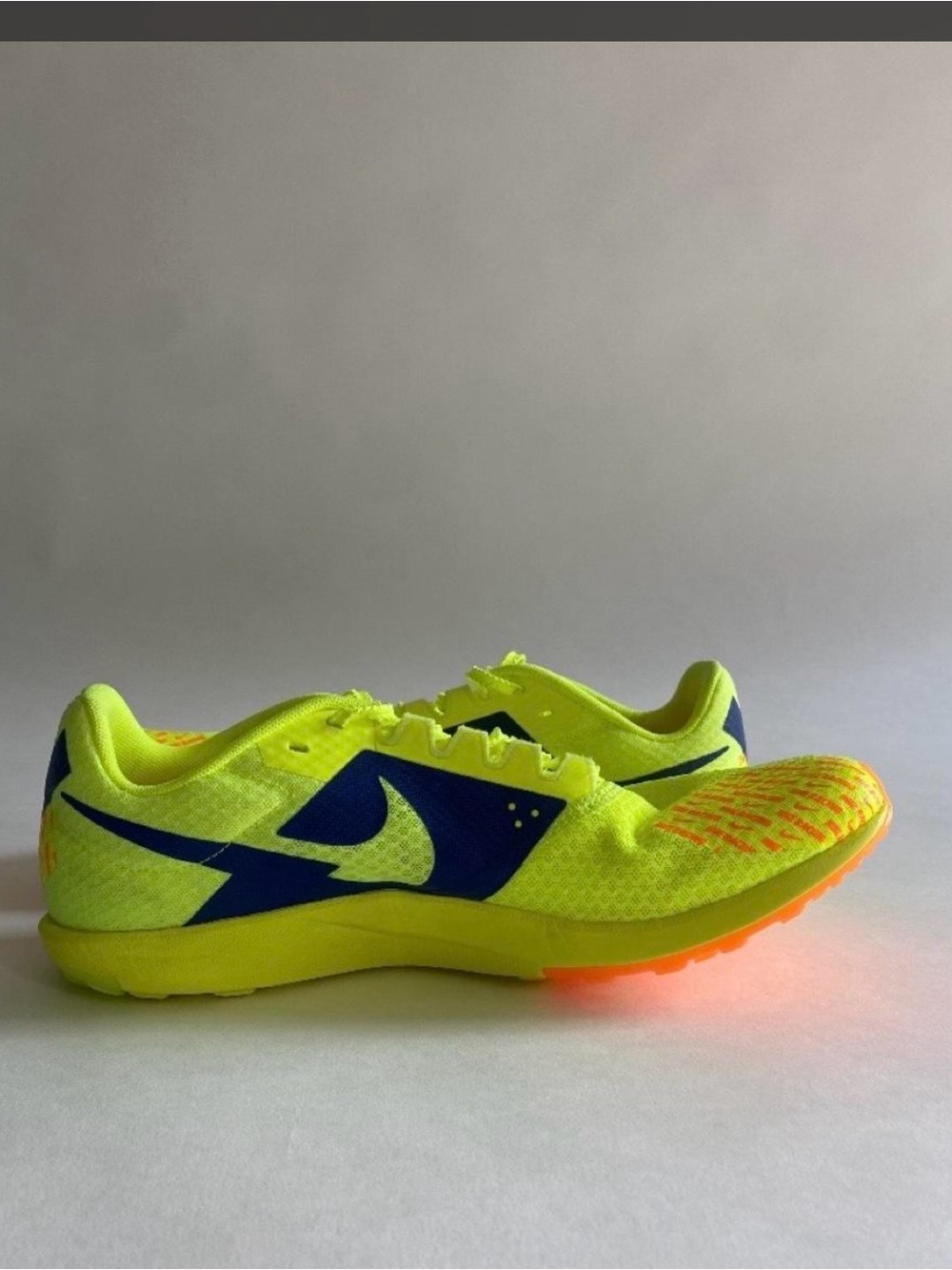 Nike Kids' Neon Yellow & Royal Blue Mesh Running Sneakers